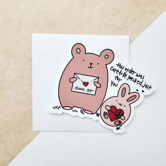 LB077 NOTE CARDS or HANG TAGS Custom Poshmark Thank You Cards and Tags - Picture 5 of 5